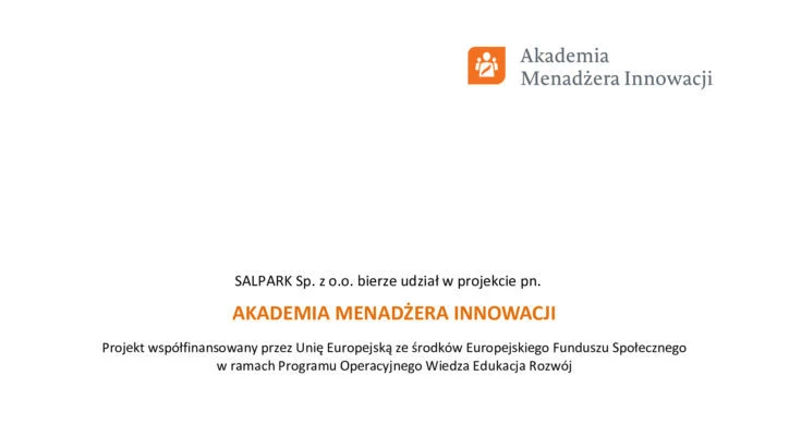 AKADEMIA MENADŻERA INNOWACJI