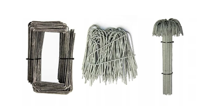 Metalowe szpilki do agrowłókniny